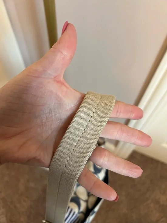 GUC Coach F23929 patchwork Daisy convertible striped Shoulder/crossbody bag - Picture 10 of 13